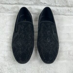 Moretti Gold Label Stardust Crystal Black Men's Shoes Size 8.5 Style# M321938K‎